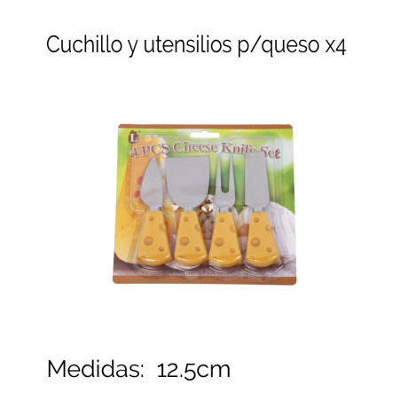 Cuchillo Y Utensilios P/queso X4 Bc W156 Unica