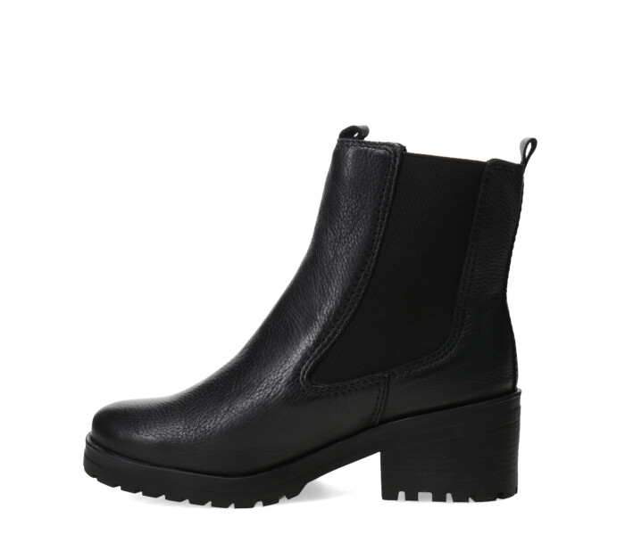 Bota de Mujer Bottero Caña Media de Cuero Negro