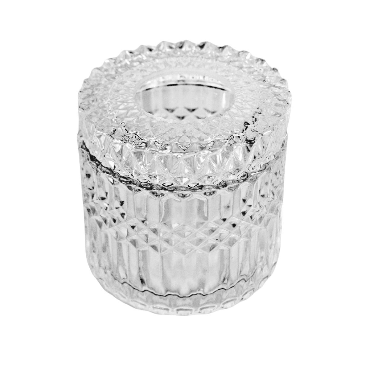 PORTA TISSUES VIDRIO 12X10CM 