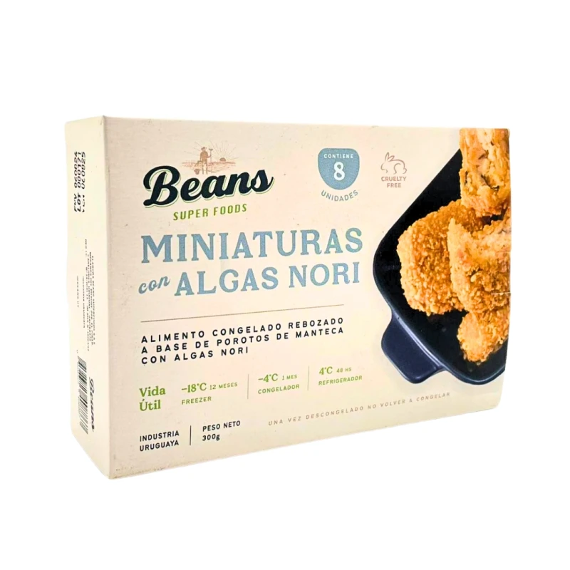 Miniaturas con Algas Nori Beans - 8 uds. - 300 gr Miniaturas con Algas Nori Beans - 8 uds. - 300 gr