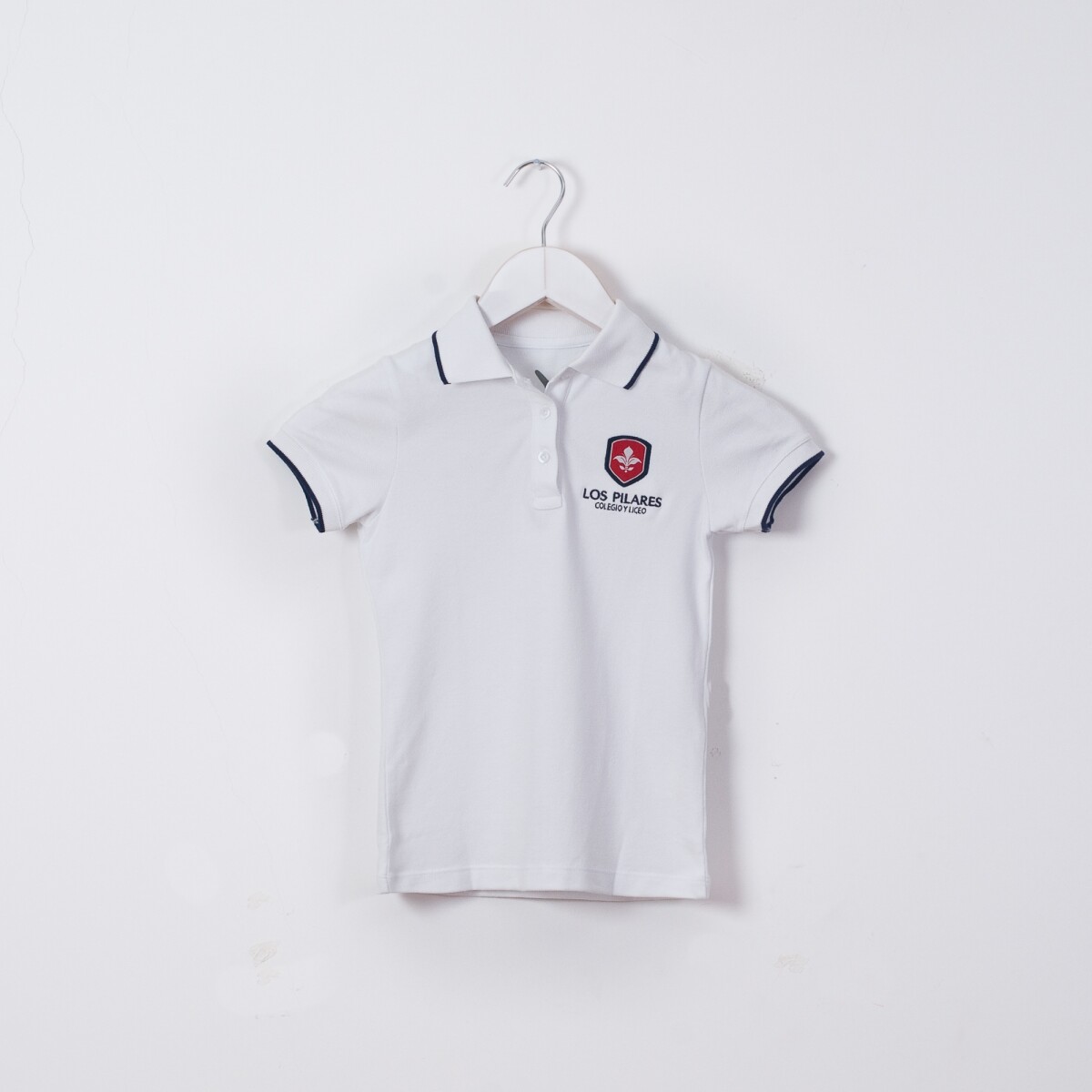 Remera Polo Manga Corta Los Pilares - Blanco 