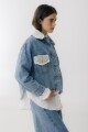 PRE VENTA Campera Couro Jean Crochet Blanco