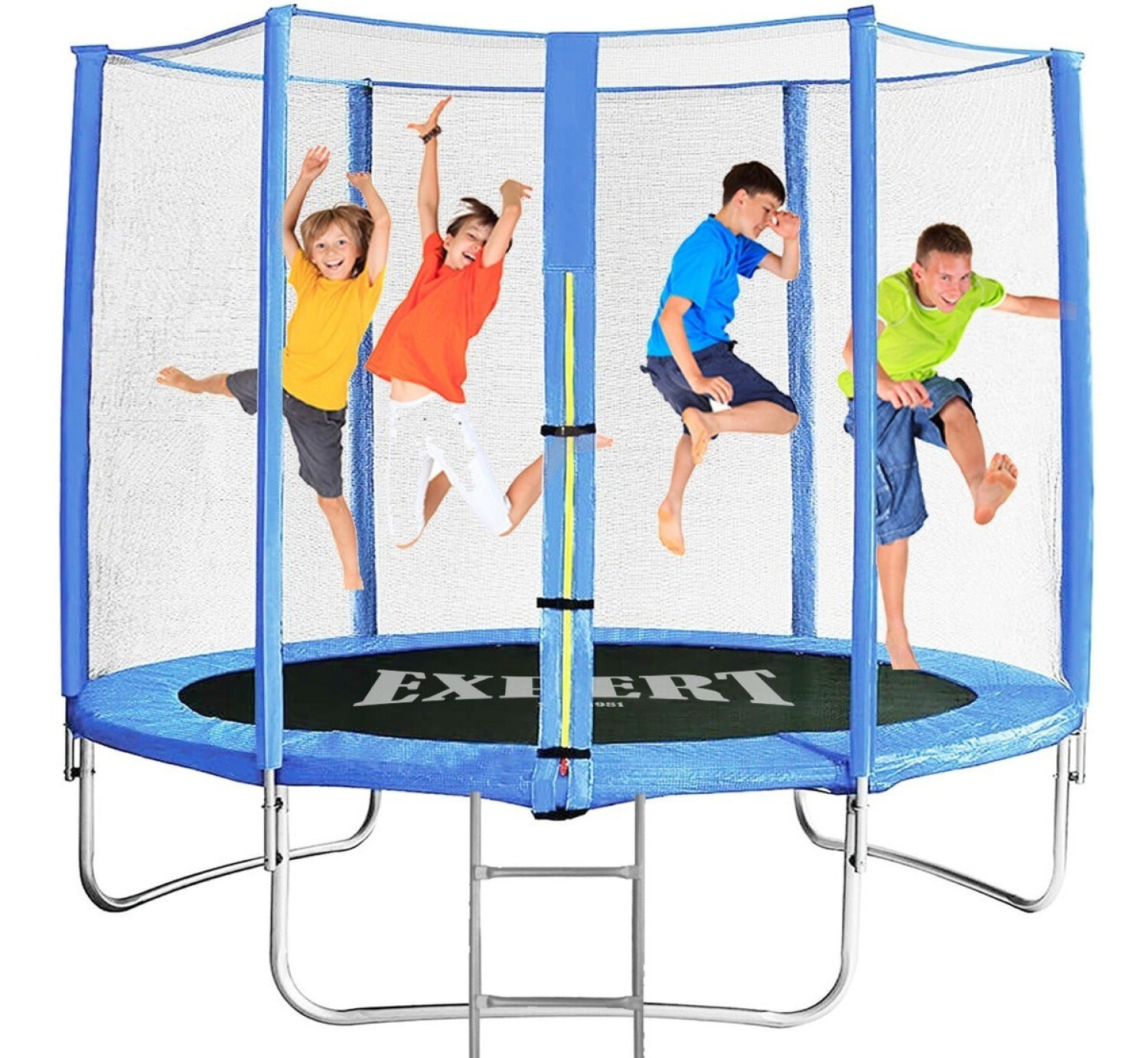 Cama Elástica Grande 3.60 + Cobertor + Red + Escalera - Azul — El Rey ...