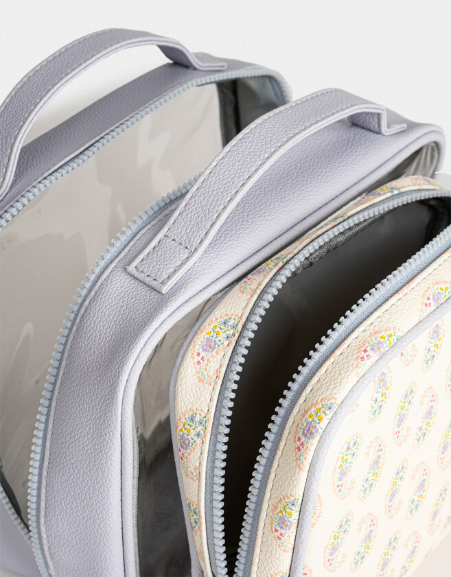 Porta Cosméticos Estampados Set De Portacosméticos - Combinacion Bicolor