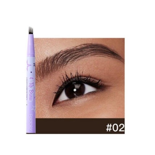 Ushas - Delineador Líquido Para Cejas Febble - 4 Líneas - 02 Ushas - Delineador Líquido Para Cejas Febble - 4 Líneas - 02