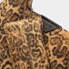 Bolso The Shopping En Cuero Animal Print Camel