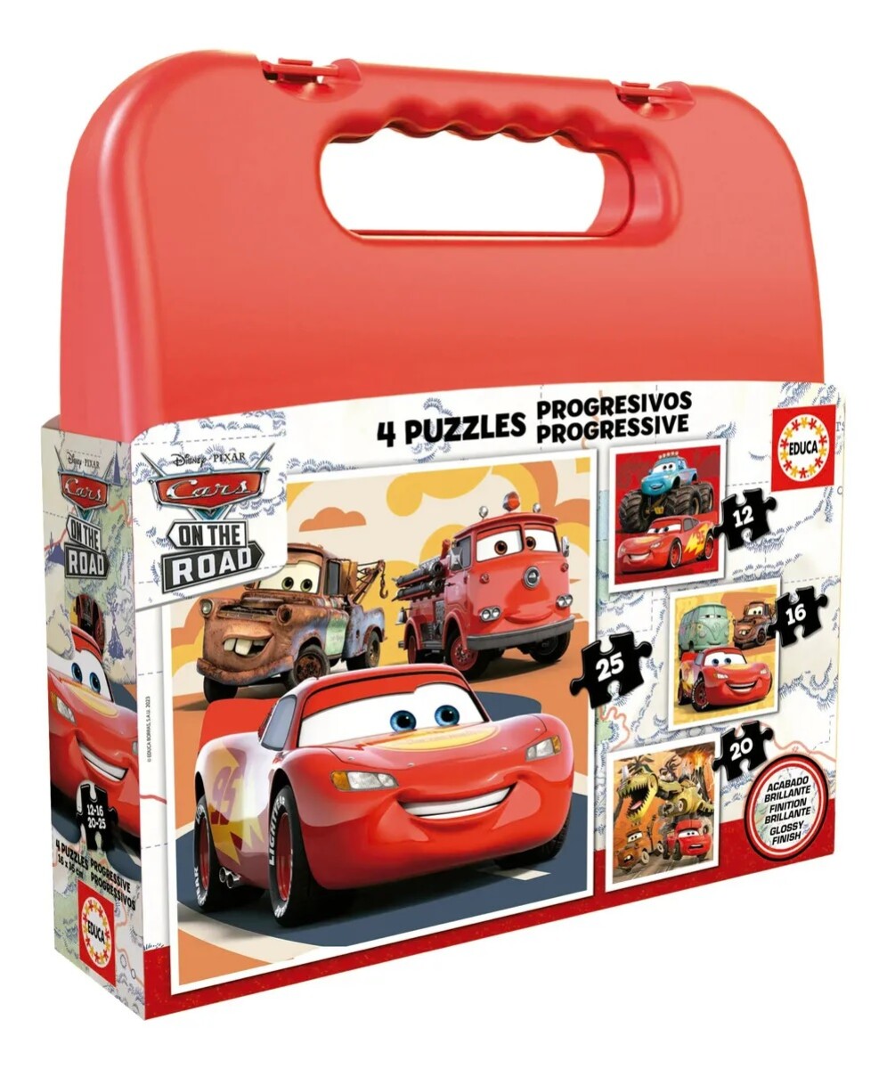 Puzzle Valija Cars 4 En 1 Educa 