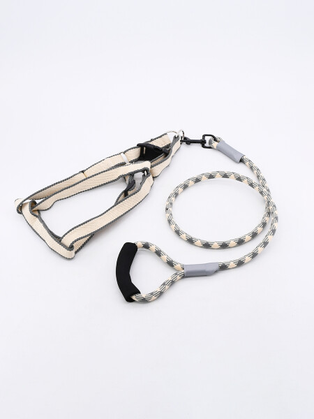 ARNÉS CONNIE CON CUERDA GRIS