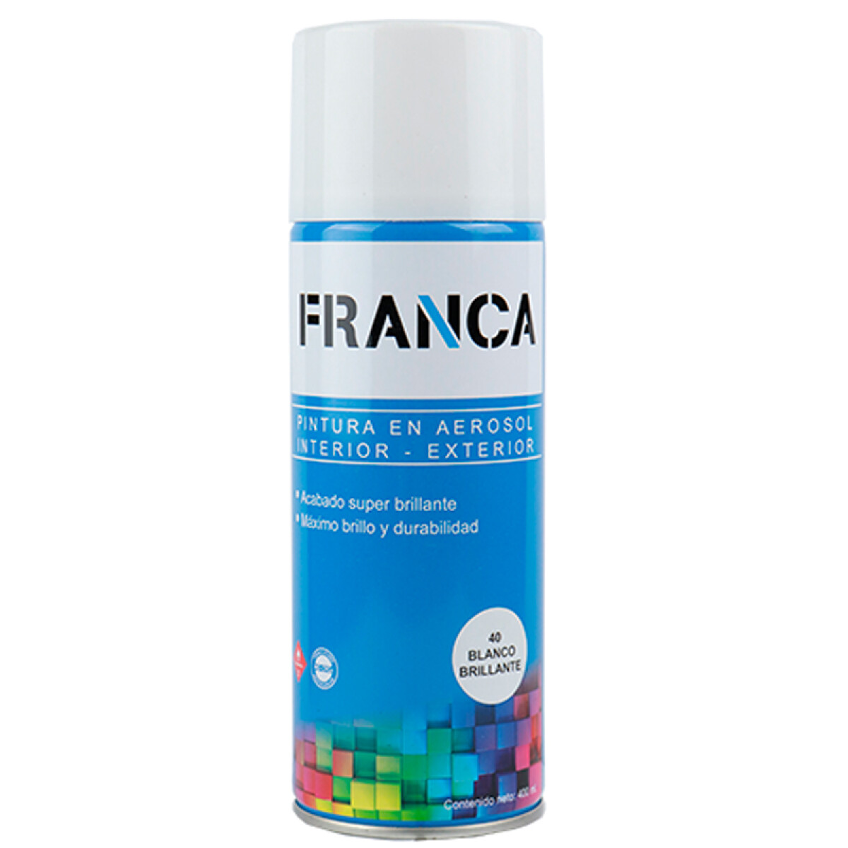 ESMALTE AEROSOL 400ML BLANCO BRILLANTE REF.40 FRANCA ++ - N/a 