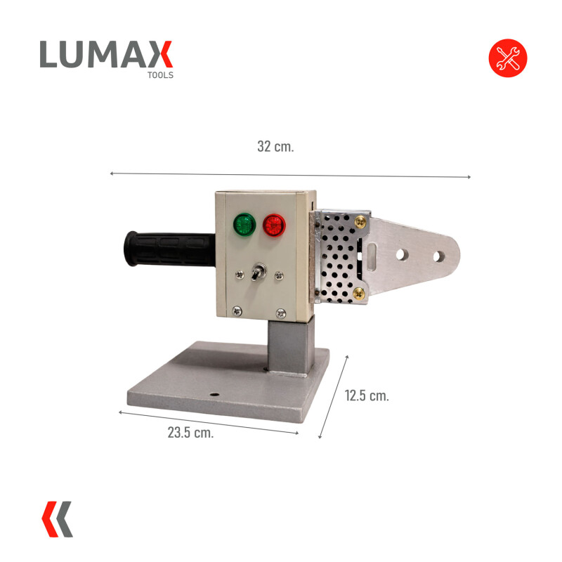Termofusora Lumax 800W con accesorios Termofusora Lumax 800W con accesorios