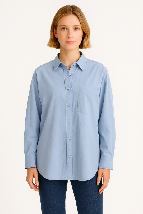 Camisa Tunnis Celeste