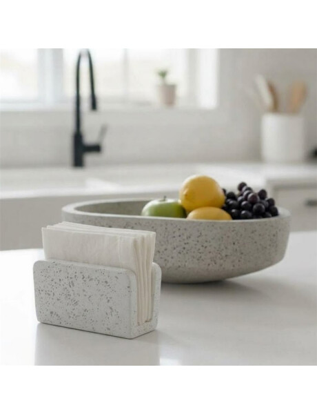 SERVILLETERO STONE 11.5X6X7.8CM BLANCO SERVILLETERO STONE 11.5X6X7.8CM BLANCO