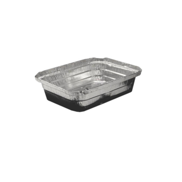 BANDEJA ALUMINIO CON TAPA 26.6X21X4 CM. 2000 ML. METAL