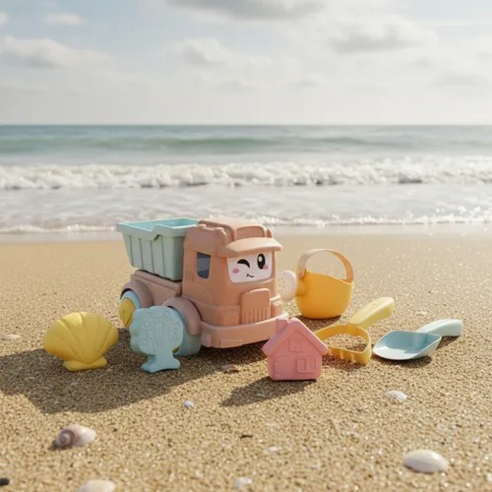 Juego de playa camión con regadera y accesorios Juego de playa camión con regadera y accesorios