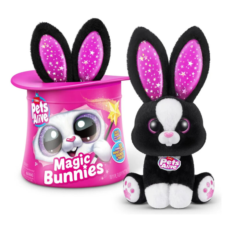 Zuru Pets Alive Magic Bunnies Peluche Conejo Luces Y Sonidos Color Negro Zuru Pets Alive Magic Bunnies Peluche Conejo Luces Y Sonidos Color Negro