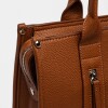 Shopper Oak En Efecto Cuero Graneado Marron