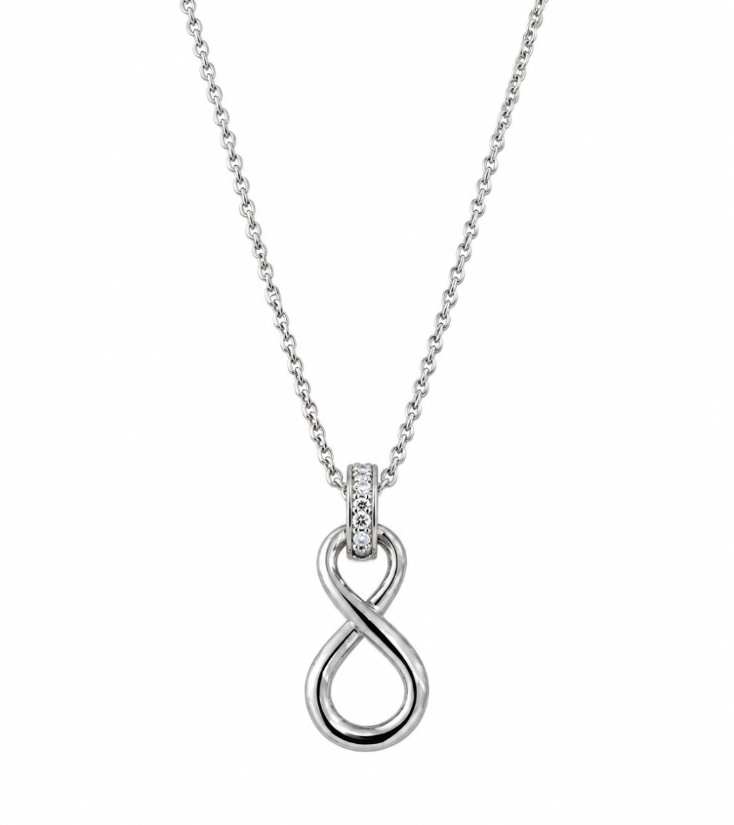 Conjunto cadena forcet fina y colgante Infinito 