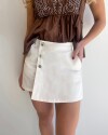 Short pollera Gardenia Blanco