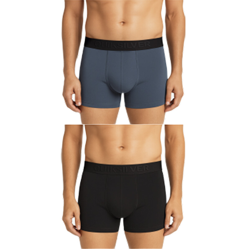 Boxer Quiksilver Classic - Verde / Gris / Negro Boxer Quiksilver Classic - Verde / Gris / Negro