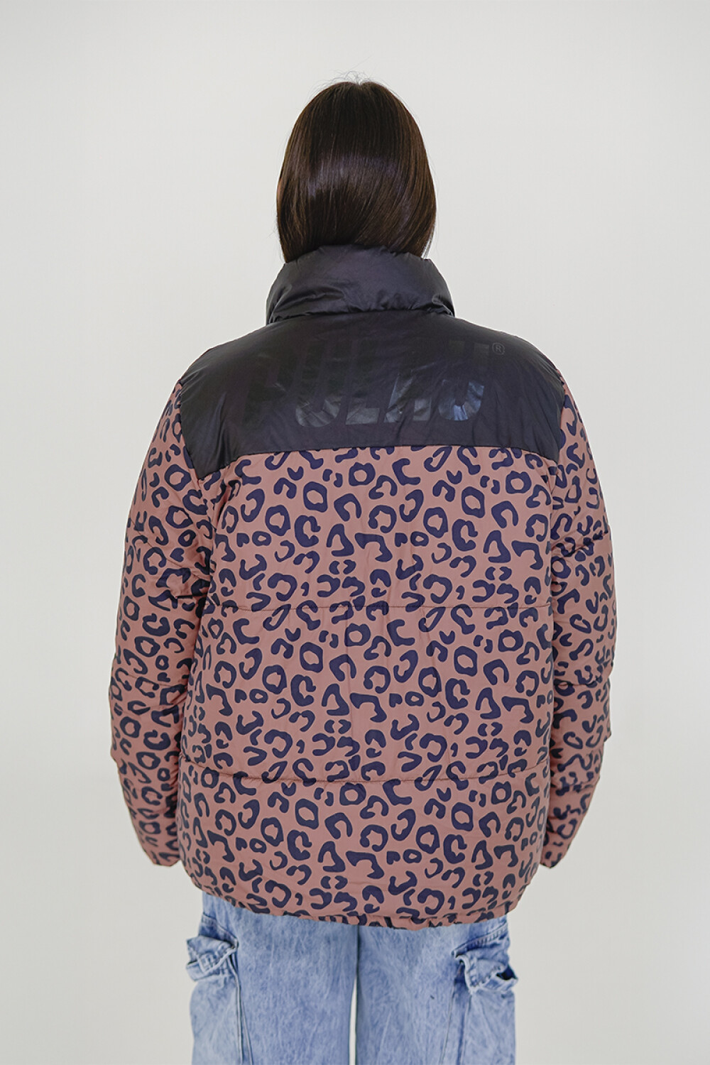 Campera Pulau Puffer Gloffy Reversible Negro