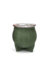 Mate de Cerámica Chico delta Texturado Oliva
