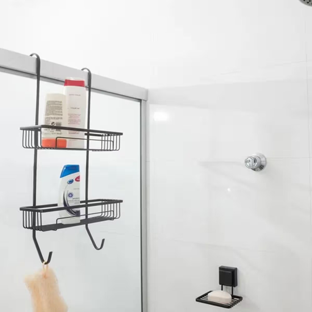 JABONERA CON VENTOSA - NEGRO MATE Jabonera Con Ventosa - Negro Mate