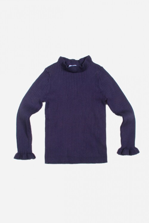 Sweater con volados AZUL MARINO