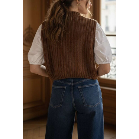 Chaleco Tejido Chocolate