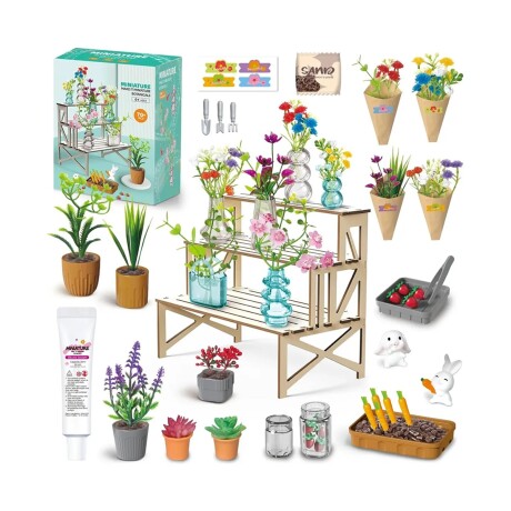 Mini Jardín en Miniatura para Armar Sc