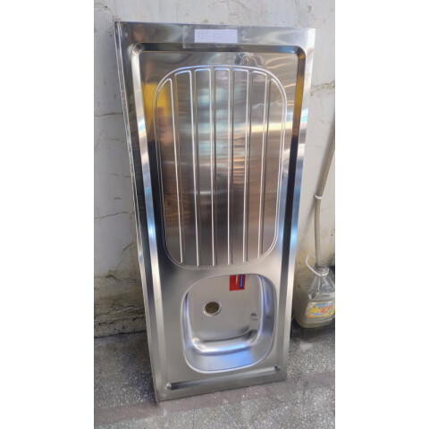 [OUTLET] Pileta Mesada Izquierda Fregaderos de sobreponer Tramontina Filo 40 FX EX 120x50 cm 93415/500 [OUTLET] Pileta Mesada Izquierda Fregaderos de sobreponer Tramontina Filo 40 FX EX 120x50 cm 93415/500