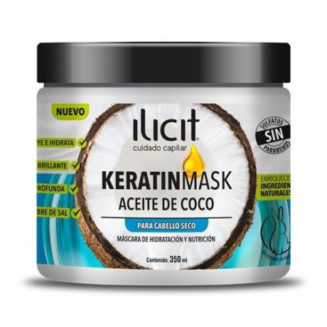 Ilicit Máscara 350 ml Keratin Mask Aceite de coco