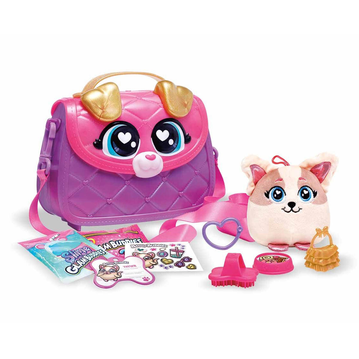 Cartera con peluche Glam Buddies con sorpresas - Taylor 