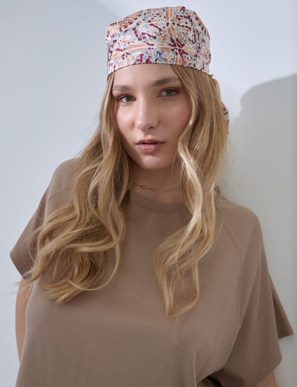 Bandana Printed MULTI/BEIGE