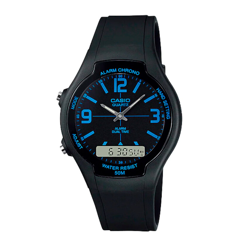 Reloj Casio Resina Analógico-Digital Hombre AW-90H-2BVDF Reloj Casio Resina Analógico-Digital Hombre AW-90H-2BVDF