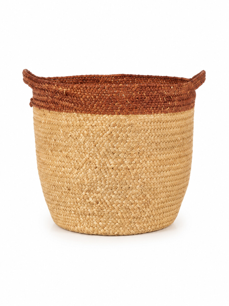 CANASTO DE YUTE - BEIGE (V) 