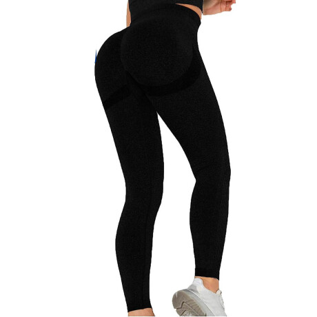 Calza Deportiva Push Up X2 Leggins Levanta Glúteos Negro Rosa