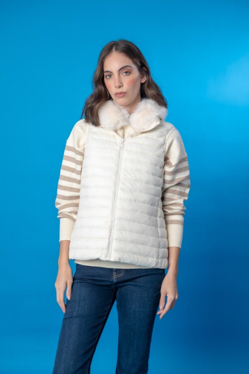 Chaleco nylon Blanco