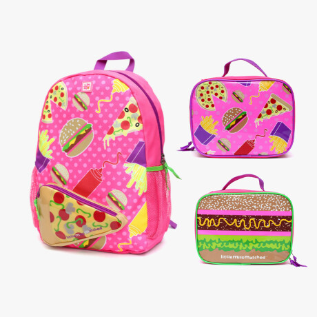 Mochila + Lonchera Delicias Culinarias Pizza