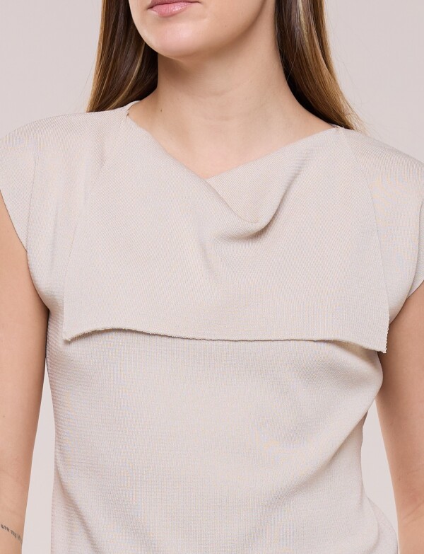 Buzo Con Solapa BEIGE