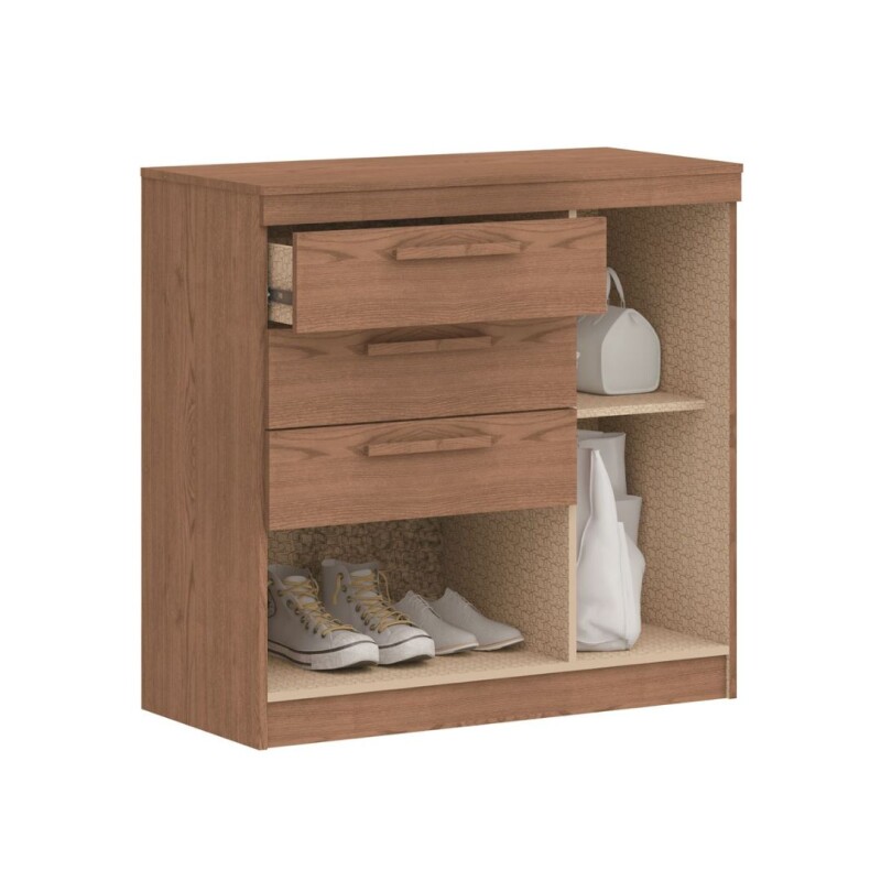 Cómoda Lille 3 Cajones 1 Puerta 1 Zapatero Macadamia Cómoda Lille 3 Cajones 1 Puerta 1 Zapatero Macadamia