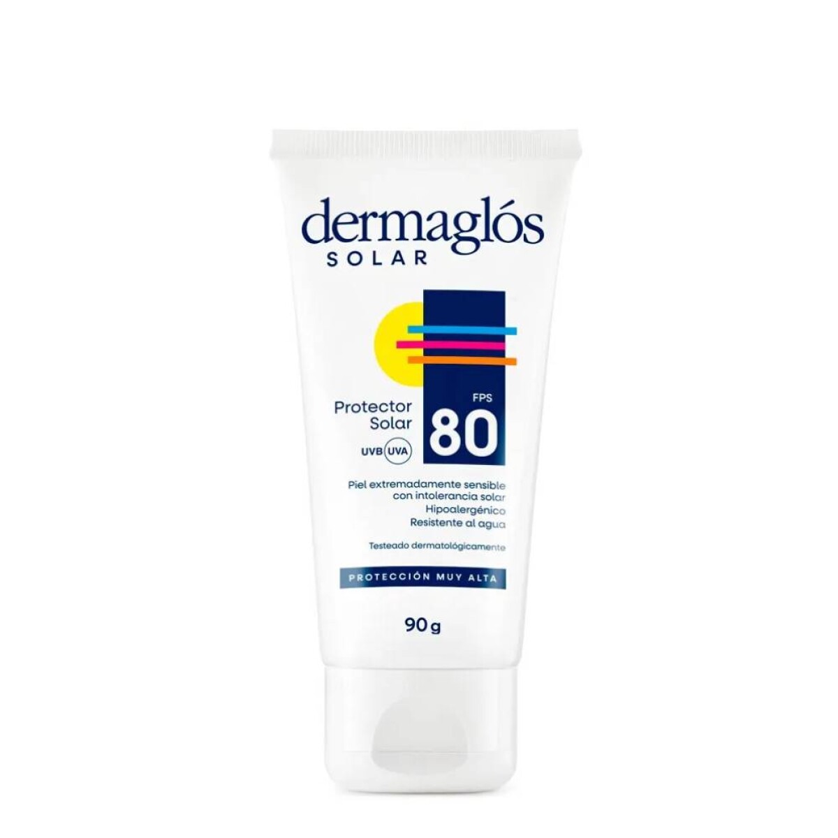 Protector Solar Facial Dermaglós en Crema FPS80 90ml 