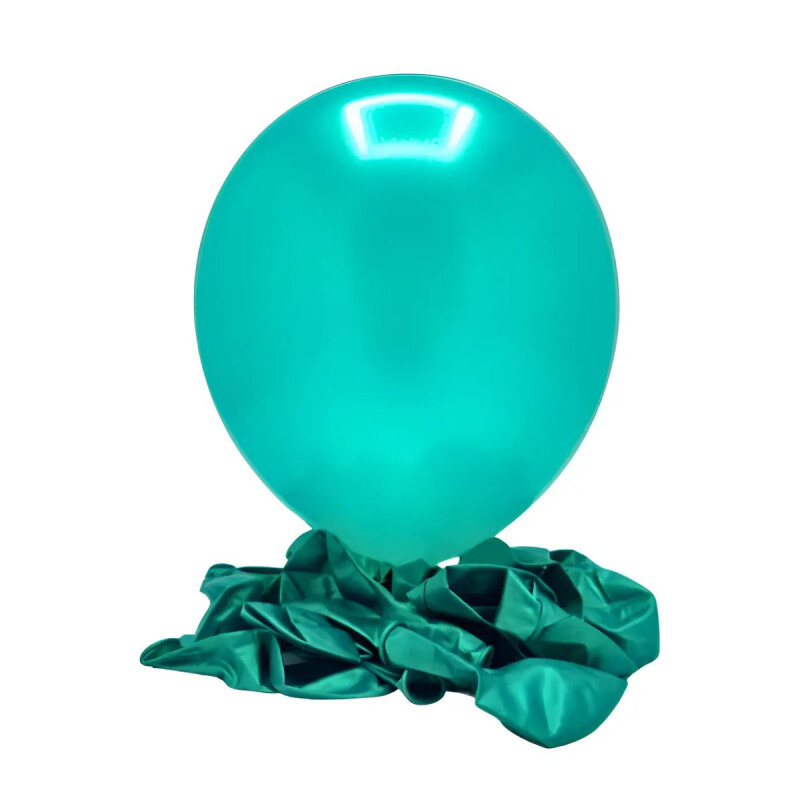 Globo Metalizado x 10 Und / R6 Verde Oscuro