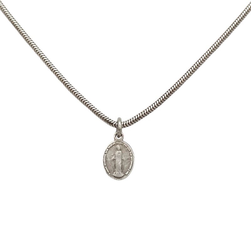 Dije Colgante Virgen Milagrosa-Plata 925-Sin Piedra-CP3030 sinpiedra