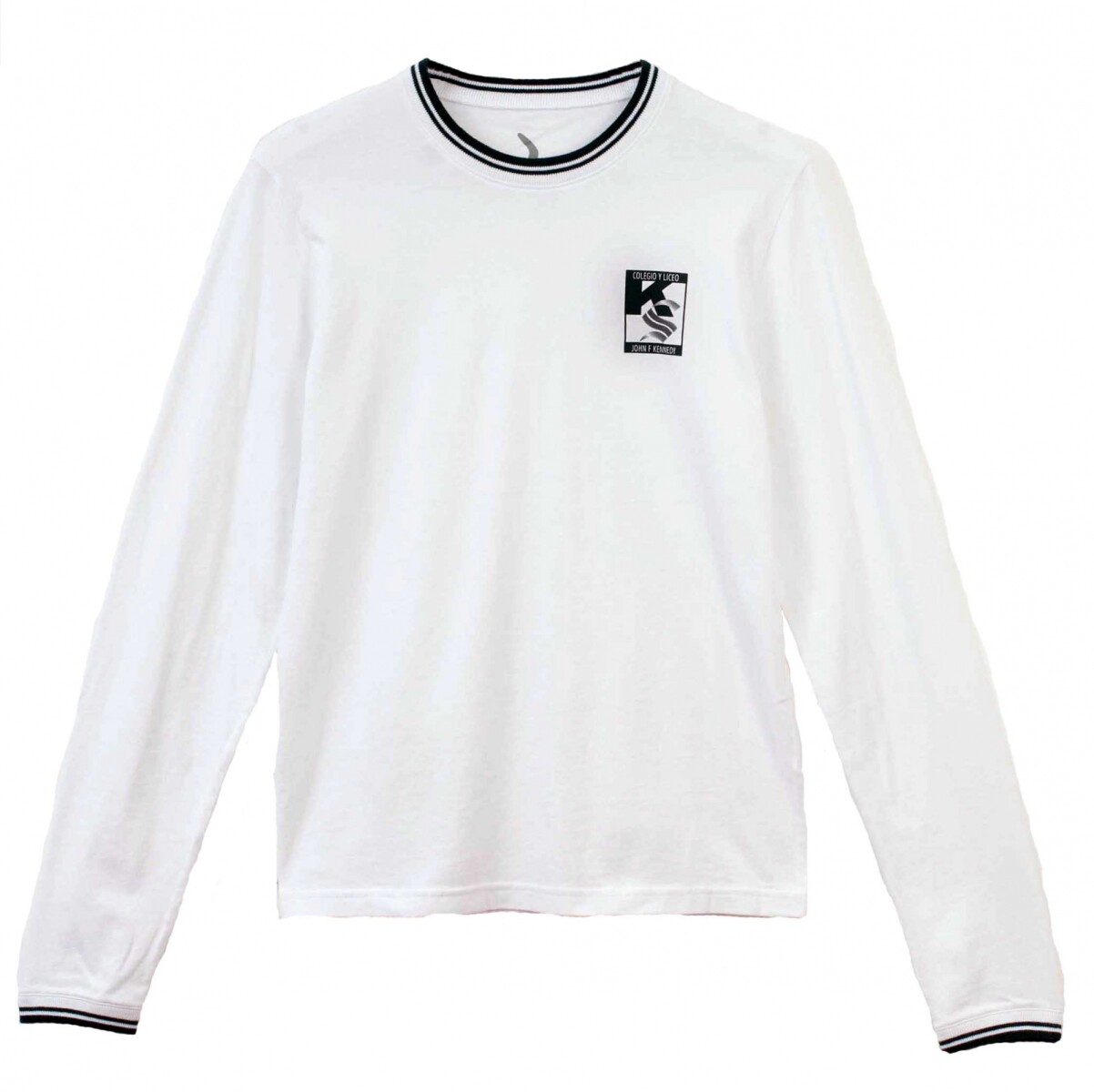 T-shirt manga larga Kennedy - Blanco 