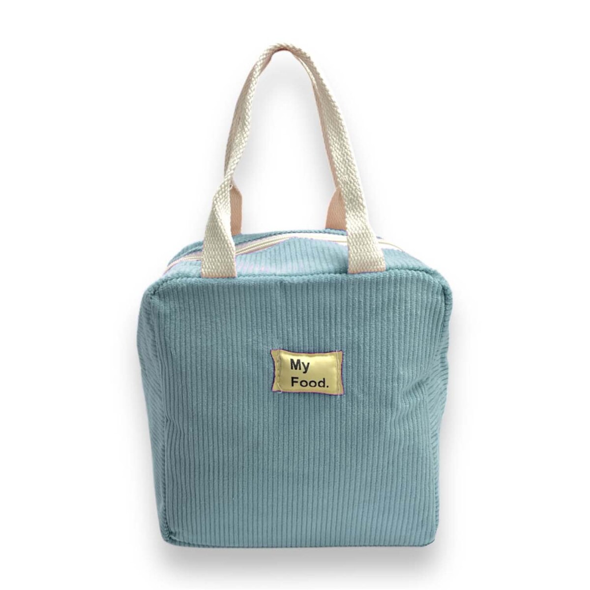 Lunchera Bolso Térmico Conservador Comida y Bebida con Asas - Celeste 