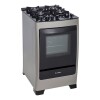 Cocina a gas James horno enlozado 4 hornallas Top Control Gris