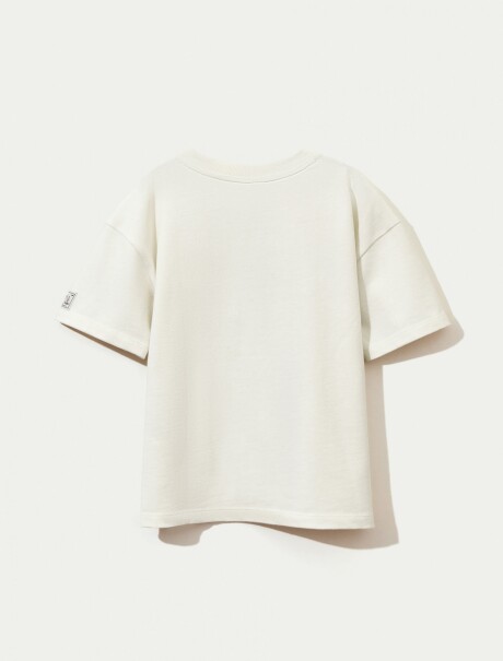 CAMISETA INFANTIL CON BOLSILLO BLANCO