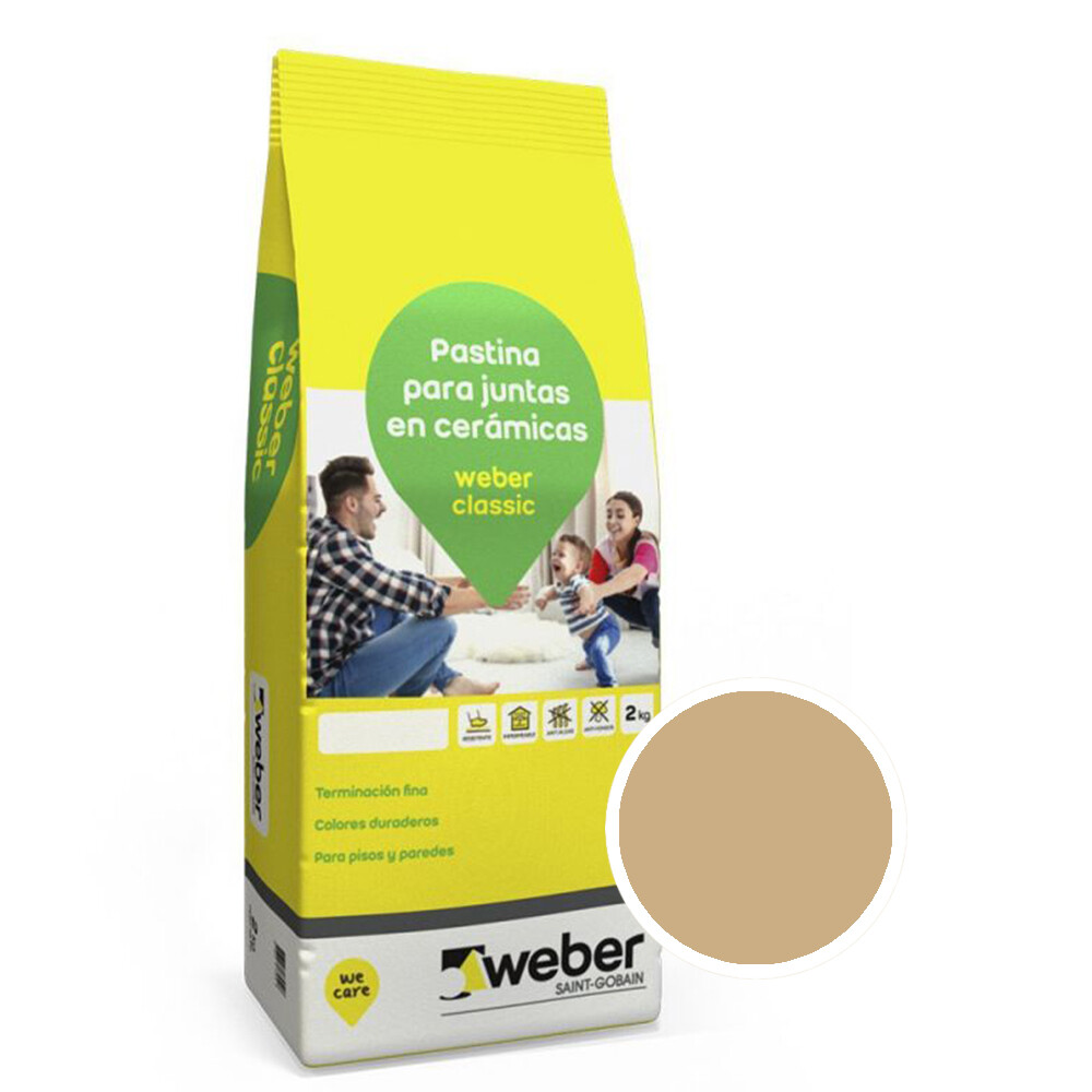 PASTINA WEBER CLASSIC COLOR CHAMPAGNE x 2 kg Pastina Weber Classic Color Champagne X 2 Kg