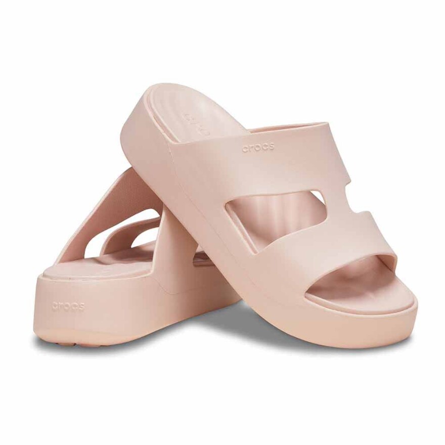 Sandalias Crocs Getaway Platform H-Strap W Mujer Quartz