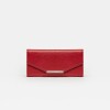 Billetera Luisa en cuero graneado Rojo